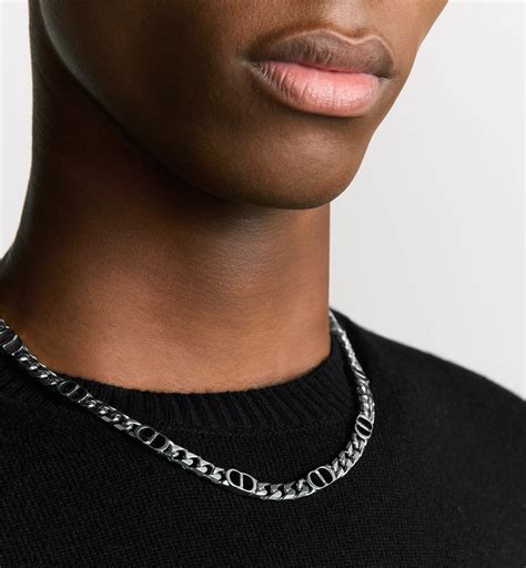 cd icon thin chain link necklace